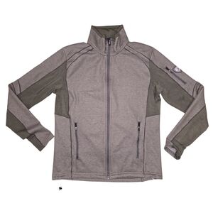 Kuhl Men's Zip-Up Sweater in Gray and Olive